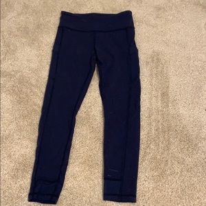 girls ivivva by lululemon navy blue leggings